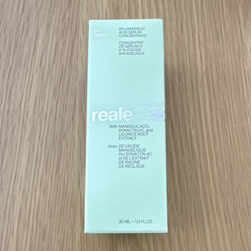 Reale 8% Mandelic Acid Serum Concentrate Go Deep 30ml 1 oz NEW